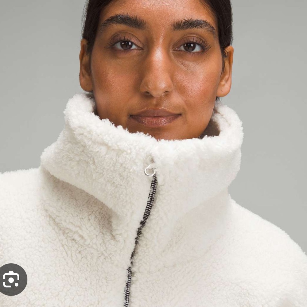 Lululemon Cinchable Fleece Zip-Up - Bone - Picture 3 of 6